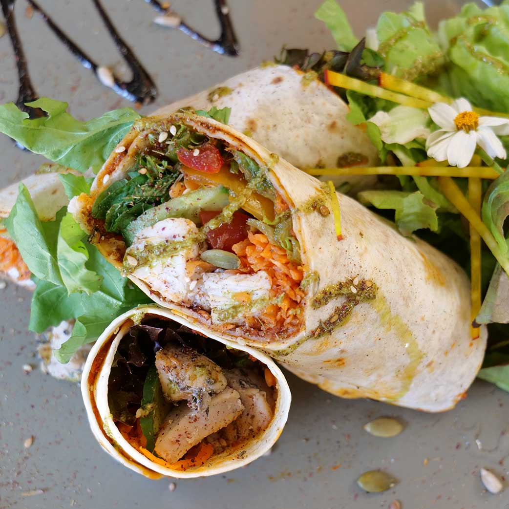 Les wraps au Victoria Green, restaurant à Saint-Gilles les Bains