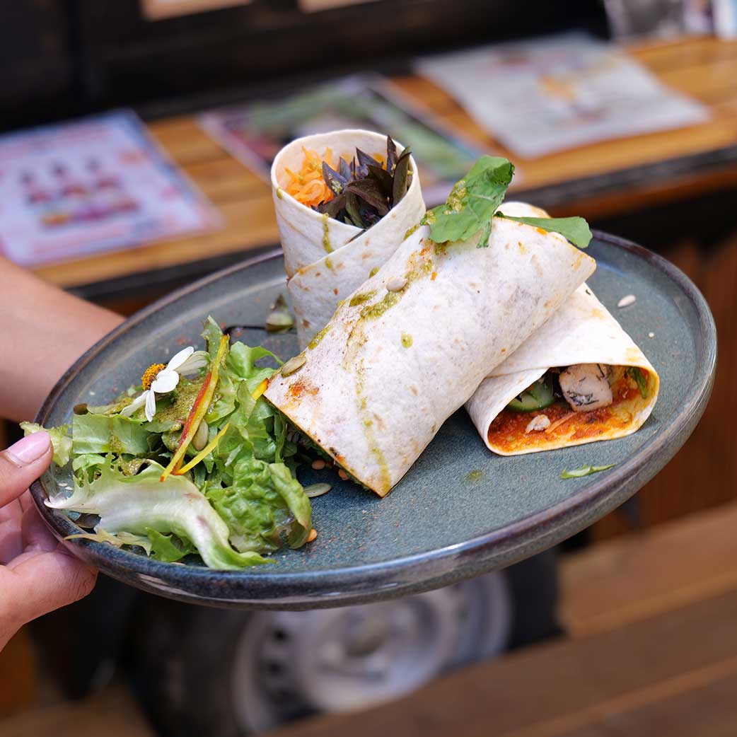 Les wraps au Victoria Green, restaurant à Saint-Gilles les Bains